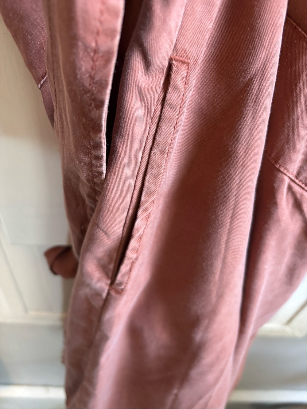 Quince Rust Button-Front Mini Dress - Picture 4 of 6